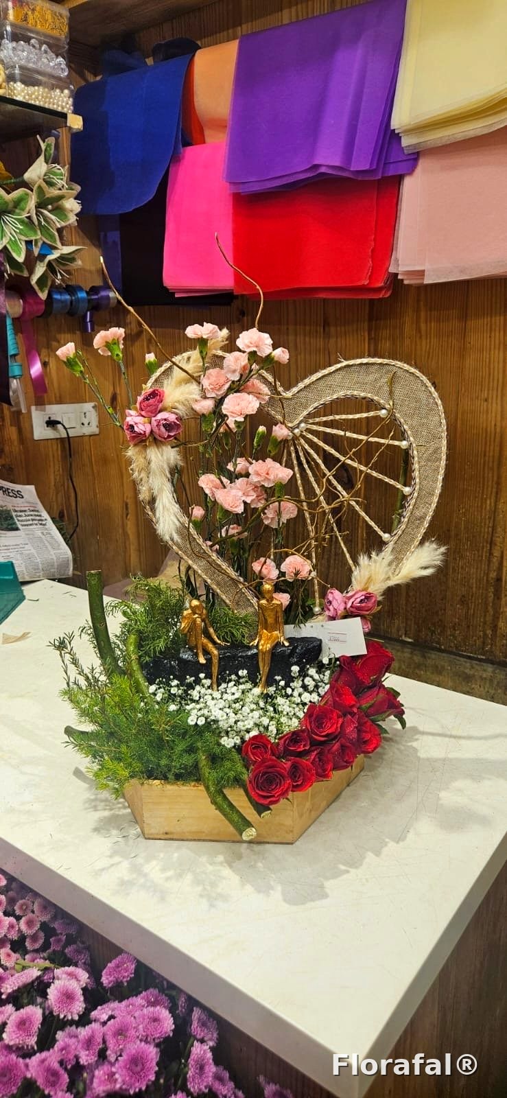 Flamingo Box Bouquet